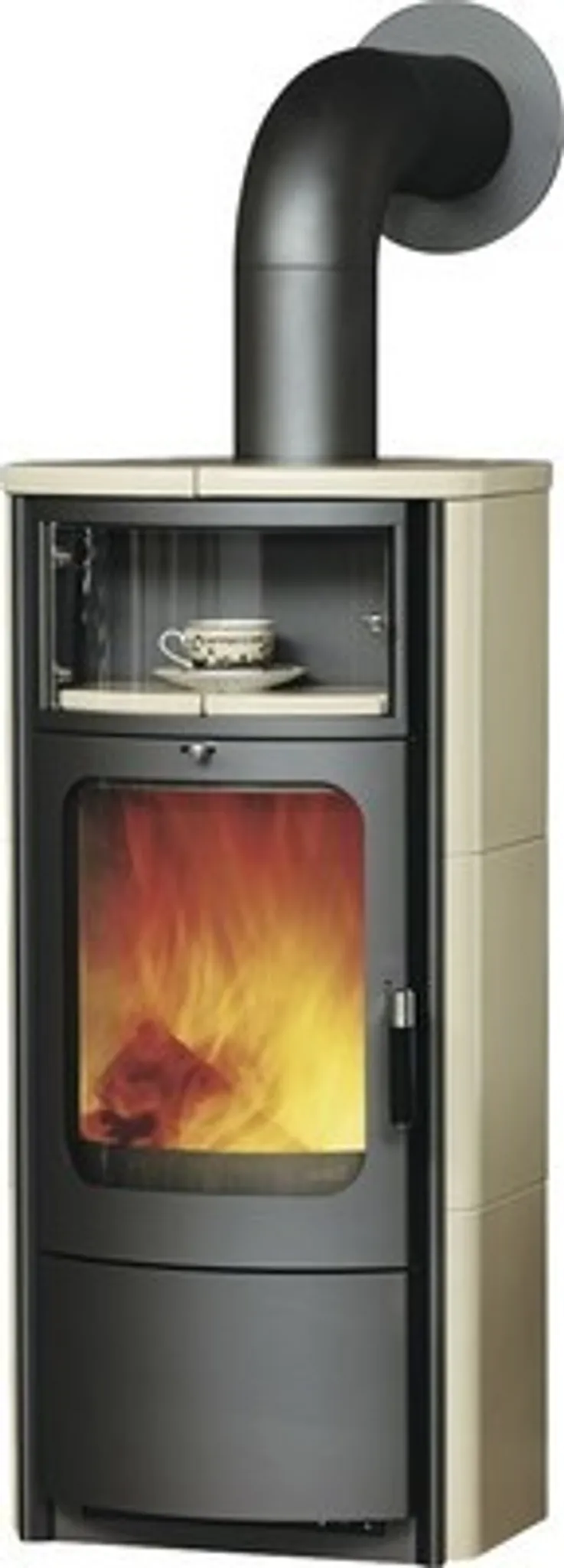Hark Kaminofen Opera-B Keramik Creme 7 kW - Dauerbrandofen