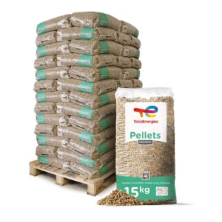 TotalEnergies Holzpellets Premium 15kg x 65 Sack 975kg Palette