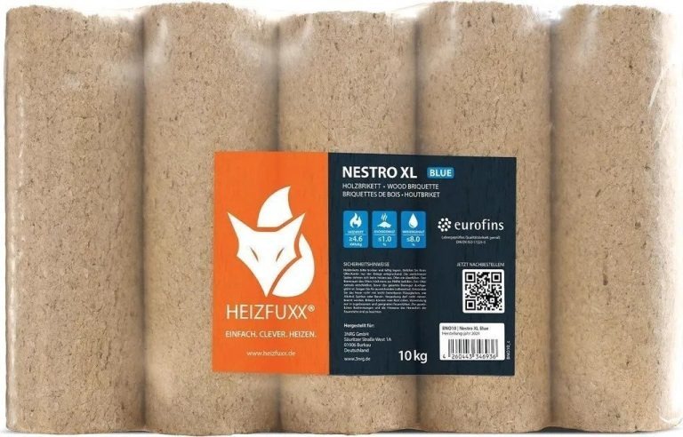 HEIZFUXX Nestro XL Blue Holzbriketts - 960 kg Palette (96 x 10 kg) - Image 4