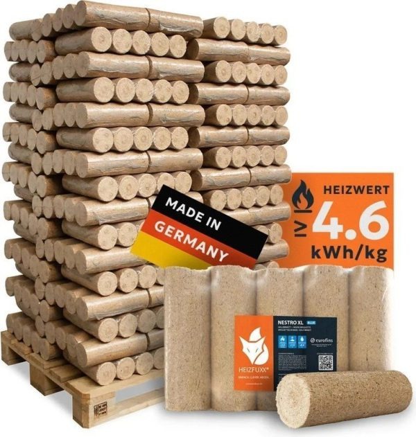 HEIZFUXX Nestro XL Blue Holzbriketts - 960 kg Palette (96 x 10 kg) - Image 2